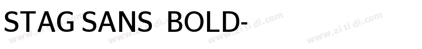 STAG SANS  BOLD字体转换